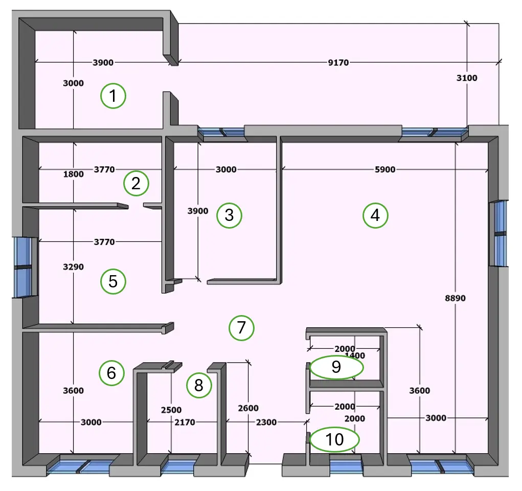 Планування 2го поверху