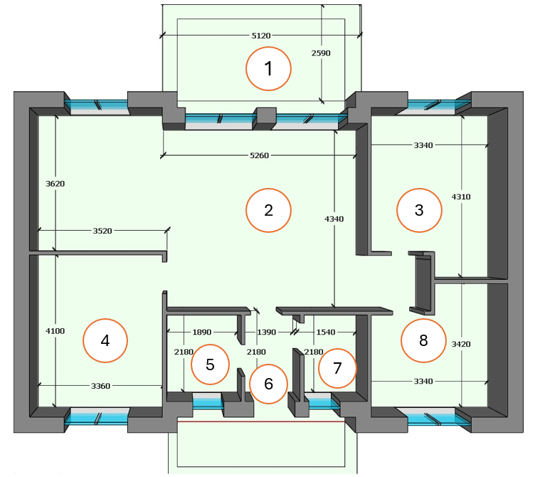 Планування 1го поверху