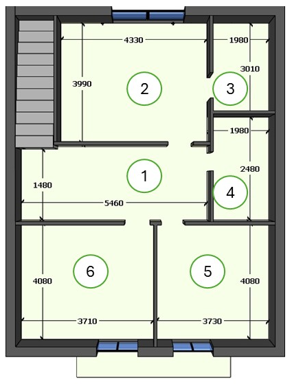 Планування 2го поверху