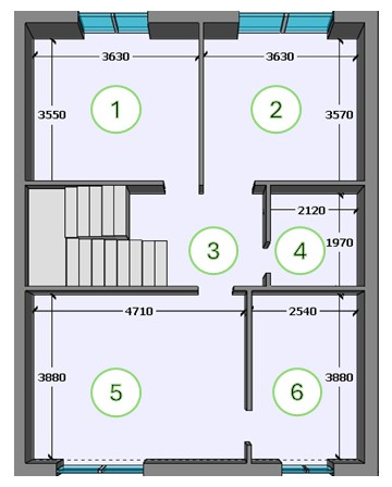 Планування 2го поверху